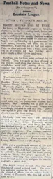 Match Report: Luton Town FC vs Plymouth Argyle (27th Feb 1909)