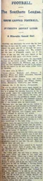 Match Report: Luton Town FC vs Plymouth Argyle (27th Feb 1909)