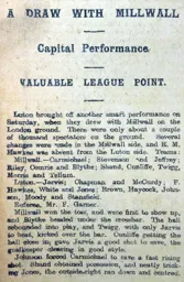 Match Report: Millwall vs Luton Town FC (10th Apr 1909)
