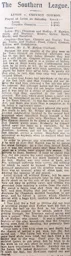 Match Report: Luton Town FC vs Croydon Common (9th Oct 1909)
