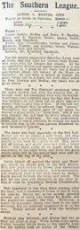 Match Report: Luton Town FC vs Exeter City (13th Nov 1909)