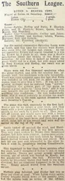 Match Report: Luton Town FC vs Exeter City (13th Nov 1909)