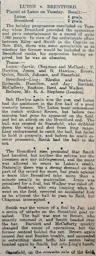 Match Report: Luton Town FC vs Brentford (28th Dec 1910)