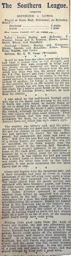 Match Report: Southend United vs Luton Town FC (22nd Jan 1910)