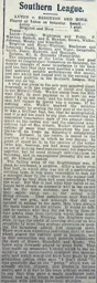 Match Report: Luton Town FC vs Brighton & Hove Albion (18th Mar 1911)