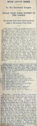 Match Report: Luton Town FC vs Leyton (7th Oct 1911)