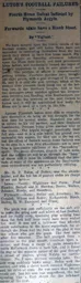 Match Report: Luton Town FC vs Plymouth Argyle (2nd Dec 1911)