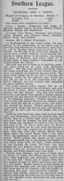 Match Report: Coventry City vs Luton Town FC (27th Jan 1912)