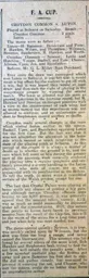 Match Report: Croydon Common vs Luton Town FC (14th Dec 1912)