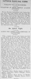 Match Report: Brentford vs Luton Town FC (6th Sep 1913)