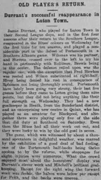 Match Report: Luton Town FC vs Portsmouth (15th Oct 1913)
