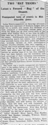 Match Report: Luton Town FC vs Mid-Rhondda (22nd Nov 1913)