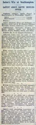 Match Report: Southampton vs Luton Town FC (3rd Dec 1913)