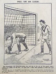 Match Report: Luton Town FC vs Caerphilly (17th Jan 1914)