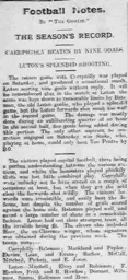 Match Report: Caerphilly vs Luton Town FC (24th Jan 1914)