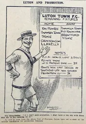 Match Report: Luton Town FC vs Barry (21st Feb 1914)