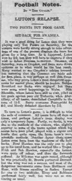 Match Report: Luton Town FC vs Ton Pentre (7th Mar 1914)