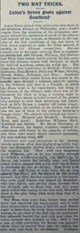 Match Report: Luton Town FC vs Southend United (18th Mar 1914)