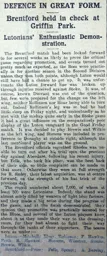 Match Report: Brentford vs Luton Town FC (11th Apr 1914)