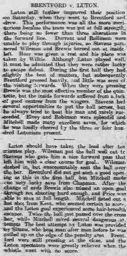 Match Report: Brentford vs Luton Town FC (11th Apr 1914)