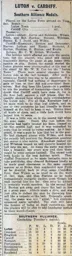 Match Report: Luton Town FC vs Cardiff City (14th Apr 1914)