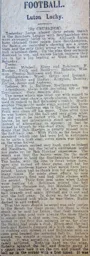 Match Report: Luton Town FC vs Southampton (9th Sep 1914)