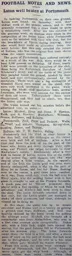 Match Report: Portsmouth vs Luton Town FC (31st Oct 1914)