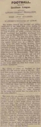Match Report: Watford vs Luton Town FC (2nd Apr 1915)