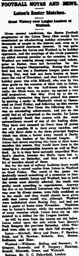 Match Report: Watford vs Luton Town FC (2nd Apr 1915)