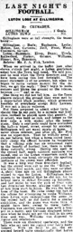 Match Report: Gillingham vs Luton Town FC (10th Sep 1919)