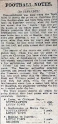 Match Report: Southampton vs Luton Town FC (26th Dec 1919)