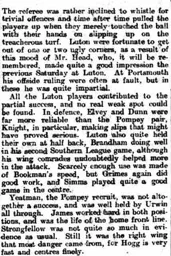 Match Report: Portsmouth vs Luton Town FC (6th Mar 1920)