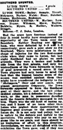 Match Report: Luton Town FC vs Southend United (2nd May 1921)