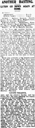 Match Report: Luton Town FC vs Aberdare Athletic (11th Mar 1922)