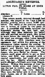 Match Report: Aberdare Athletic vs Luton Town FC (1st May 1922)