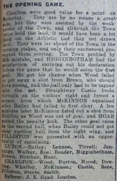 Match Report: Luton Town FC vs Charlton Athletic (26th Aug 1922)
