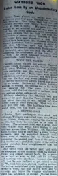 Match Report: Watford vs Luton Town FC (18th Nov 1922)