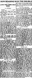 Match Report: Reading vs Luton Town FC (24th Feb 1923)