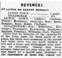 Match Report: Luton Town FC vs Gillingham (2nd Apr 1923)