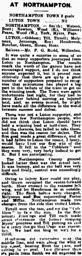 Match Report: Northampton Town vs Luton Town FC (3rd Sep 1923)