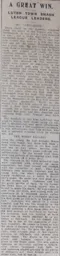 Match Report: Luton Town FC vs Portsmouth (29th Sep 1923)