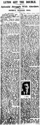 Match Report: Luton Town FC vs Aberdare Athletic (27th Oct 1923)