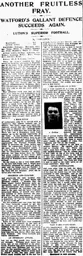 Match Report: Watford vs Luton Town FC (10th Nov 1923)