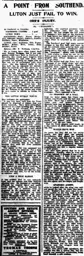 Match Report: Southend United vs Luton Town FC (5th Jan 1924)