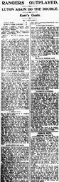 Match Report: Luton Town FC vs Queens Park Rangers (9th Feb 1924)