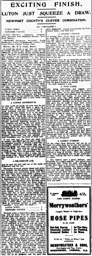 Match Report: Luton Town FC vs Newport County (13th Dec 1924)