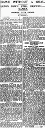 Match Report: Luton Town FC vs Norwich City (21st Feb 1925)
