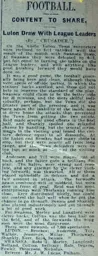 Match Report: Luton Town FC vs Swansea Town (28th Mar 1925)