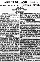 Match Report: Luton Town FC vs Southend United (25th Apr 1925)