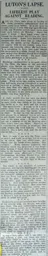 Match Report: Luton Town FC vs Reading (14th Sep 1925)
